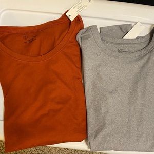 No Boundaries long Sleeve T-shirts ( lot of 2 - 1 grey and 1 rust)